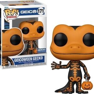 BNIB Limited Edition Geicoween Orange Gecko Funko Pop Ad Icons #171